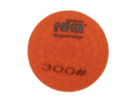 Пад для полировки 100 мм, сухой и мокрый, износостойкий, высота 8 мм, 300
