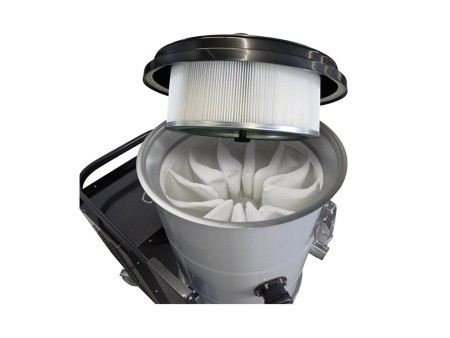 Промышленный пылесос HDC B 155P M, система фильтрации